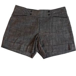 White house black market linen blend shorts